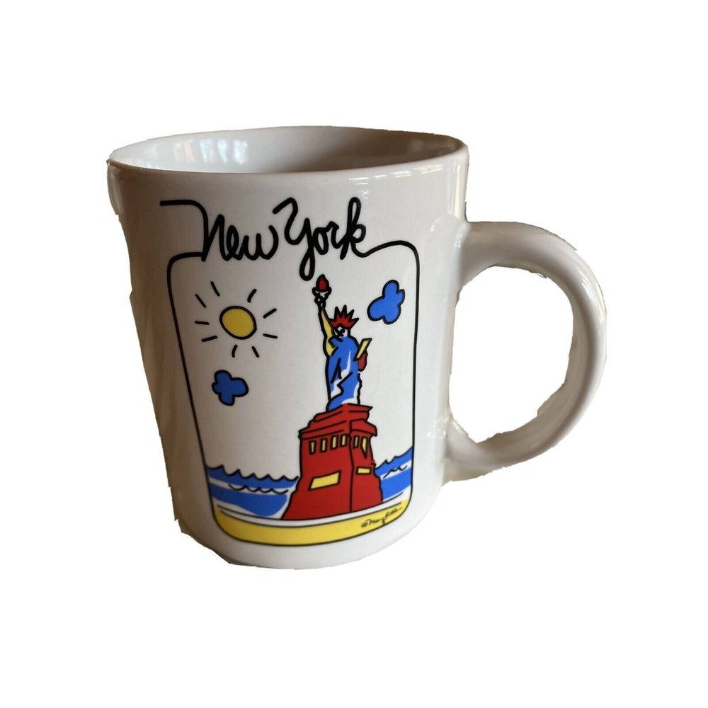 Statue of Liberty Cup Mug New York Illustrated Mary Ell Art